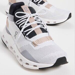 On Running Black and White Athletic Shoes